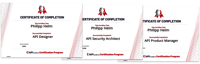 Philipp Helm API-Zertifizierungen