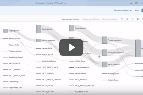 Insight SAP Marketing Cloud Customer-Journey-Analyse